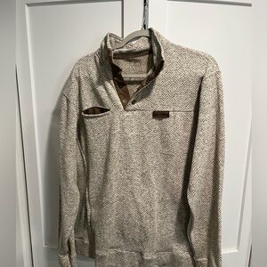 Large sea señor quarter zip with buttons.